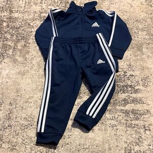 Adidas Dark Blue Tracksuit with White Accents 18M Boy